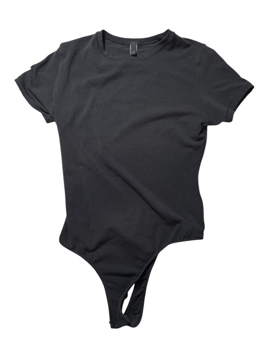 SKIMS Tops - SKIMS Stretch Cotton Jersey T-Shirt Bodysuit Black Size Medium Soft